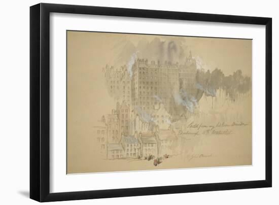 Edinburgh from The-John Gilbert-Framed Giclee Print