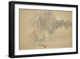 Edinburgh from The-John Gilbert-Framed Giclee Print