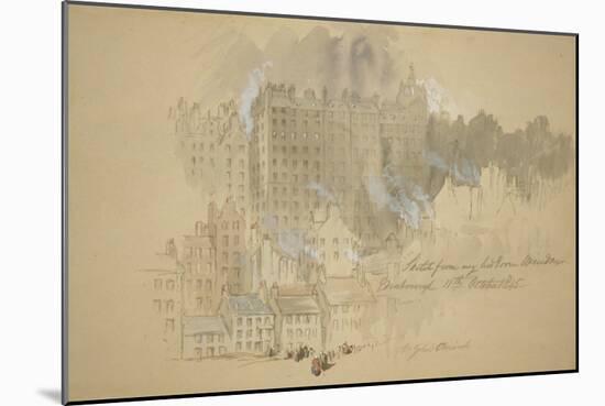 Edinburgh from The-John Gilbert-Mounted Giclee Print