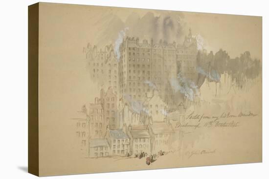 Edinburgh from The-John Gilbert-Stretched Canvas