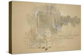 Edinburgh from The-John Gilbert-Stretched Canvas