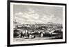 Edinburgh from Warriston Cemetery 1843-null-Framed Giclee Print