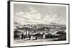 Edinburgh from Warriston Cemetery 1843-null-Framed Stretched Canvas