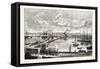 Edinburgh: Granton Harbour and Pier-null-Framed Stretched Canvas