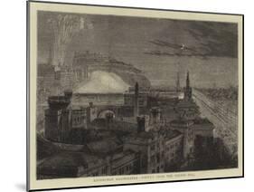 Edinburgh Illuminated, Viewed from the Calton Hill-Percy William Justyne-Mounted Giclee Print