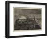 Edinburgh Illuminated, Viewed from the Calton Hill-Percy William Justyne-Framed Giclee Print