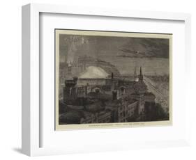 Edinburgh Illuminated, Viewed from the Calton Hill-Percy William Justyne-Framed Giclee Print
