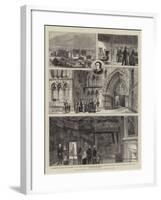 Edinburgh Illustrated, Holyrood-Henry William Brewer-Framed Giclee Print