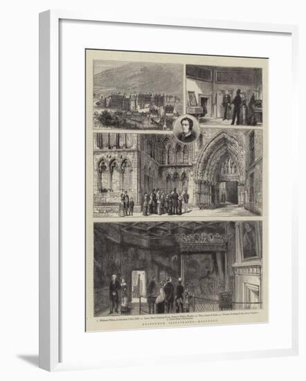 Edinburgh Illustrated, Holyrood-Henry William Brewer-Framed Giclee Print