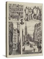 Edinburgh Illustrated-Henry William Brewer-Stretched Canvas