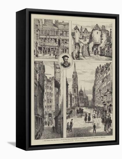 Edinburgh Illustrated-Henry William Brewer-Framed Stretched Canvas