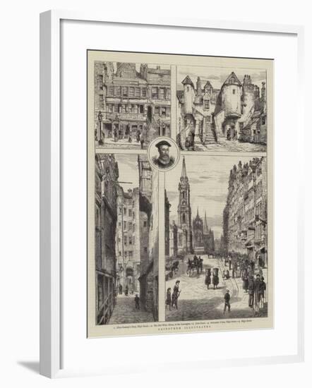 Edinburgh Illustrated-Henry William Brewer-Framed Giclee Print