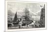 Edinburgh: Leith Pier and Harbour 1798-null-Mounted Giclee Print