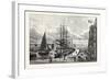 Edinburgh: Leith Pier and Harbour 1798-null-Framed Giclee Print