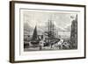 Edinburgh: Leith Pier and Harbour 1798-null-Framed Giclee Print