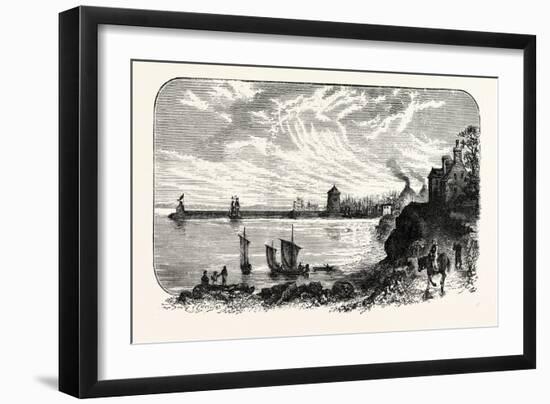 Edinburgh: Leith Pier from the West 1775-null-Framed Giclee Print