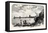 Edinburgh: Leith Pier from the West 1775-null-Framed Stretched Canvas