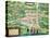 Edinburgh Map, from "Civitates Orbis Terrarum" by Georg Braun and Frans Hogenberg circa 1572-1617-Joris Hoefnagel-Stretched Canvas