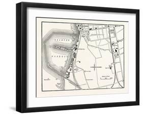 Edinburgh: Map of Granton and Neighbourhood-null-Framed Giclee Print