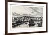 Edinburgh: Newhaven from the Pier-null-Framed Giclee Print
