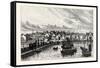 Edinburgh: Newhaven from the Pier-null-Framed Stretched Canvas