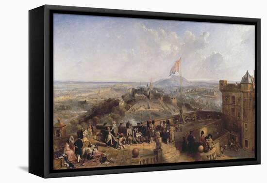 Edinburgh Old and New (Panel)-David Octavius Hill-Framed Stretched Canvas