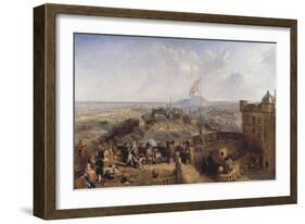 Edinburgh Old and New (Panel)-David Octavius Hill-Framed Giclee Print