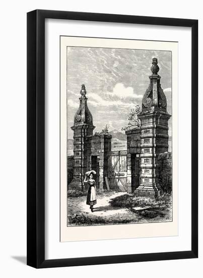 Edinburgh: Old Entrance to Royston (Now Caroline Park) 1851-null-Framed Giclee Print