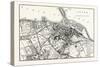 Edinburgh: Plan of Leith 1883-null-Stretched Canvas