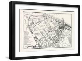 Edinburgh: Plan of Leith Showing the Proposed New Docks 1804-null-Framed Giclee Print