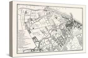 Edinburgh: Plan of Leith Showing the Proposed New Docks 1804-null-Stretched Canvas