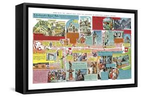 Edinburgh's Royal Mile-Peter Jackson-Framed Stretched Canvas