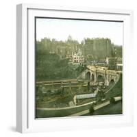 Edinburgh (Scotland), Panorama Westward-Leon, Levy et Fils-Framed Photographic Print