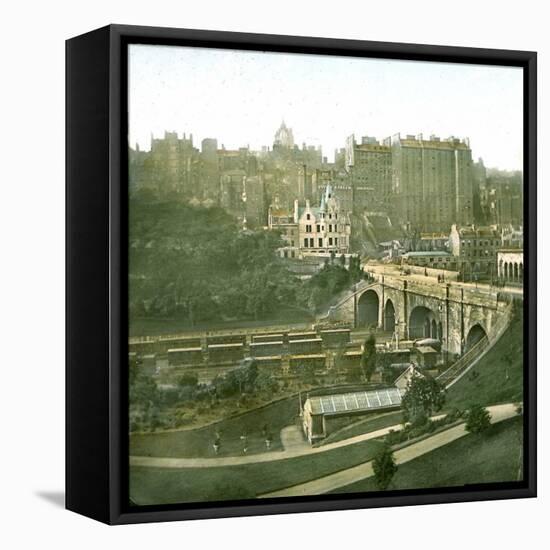 Edinburgh (Scotland), Panorama Westward-Leon, Levy et Fils-Framed Stretched Canvas