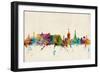 Edinburgh Scotland Skyline-Michael Tompsett-Framed Art Print