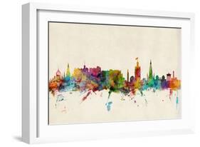 Edinburgh Scotland Skyline-Michael Tompsett-Framed Art Print