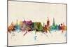 Edinburgh Scotland Skyline-Michael Tompsett-Mounted Art Print