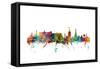 Edinburgh Scotland Skyline-Michael Tompsett-Framed Stretched Canvas