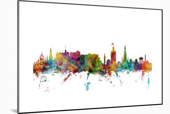 Edinburgh Scotland Skyline-Michael Tompsett-Mounted Art Print