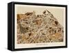 Edinburgh Street Map-Michael Tompsett-Framed Stretched Canvas