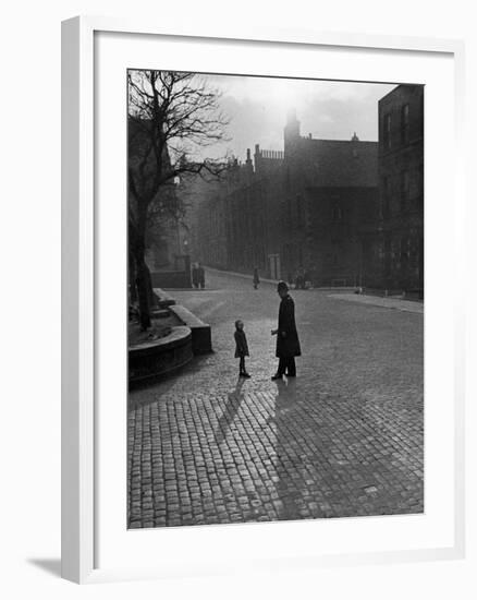 Edinburgh street scenes, 1930s-Unknown-Framed Photographic Print