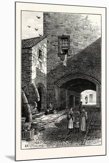 Edinburgh: the Citadel Port Leith-null-Mounted Giclee Print