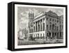 Edinburgh: the Town Hall and St. John's Established Church Leith-null-Framed Stretched Canvas