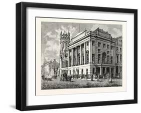 Edinburgh: the Town Hall and St. John's Established Church Leith-null-Framed Giclee Print