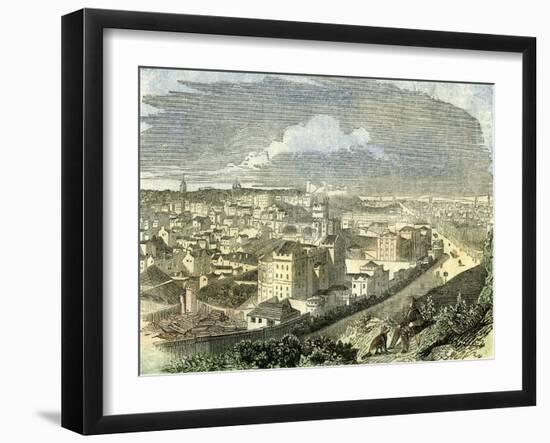 Edinburgh U.K. 19th Century View Calton Hill Scotland-null-Framed Giclee Print