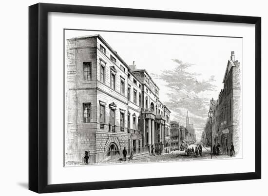 Edinburgh University, Scotland, from 'scottish Pictures Drawn with Pen and Pencil', by Samuel G.…-null-Framed Giclee Print