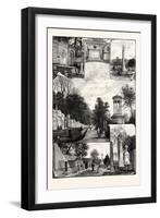 Edinburgh: Views in the Dean Cemetery-null-Framed Giclee Print