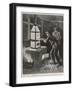 Edison at Work 1880-null-Framed Art Print