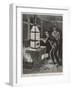 Edison at Work 1880-null-Framed Art Print