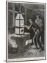 Edison at Work 1880-null-Mounted Art Print